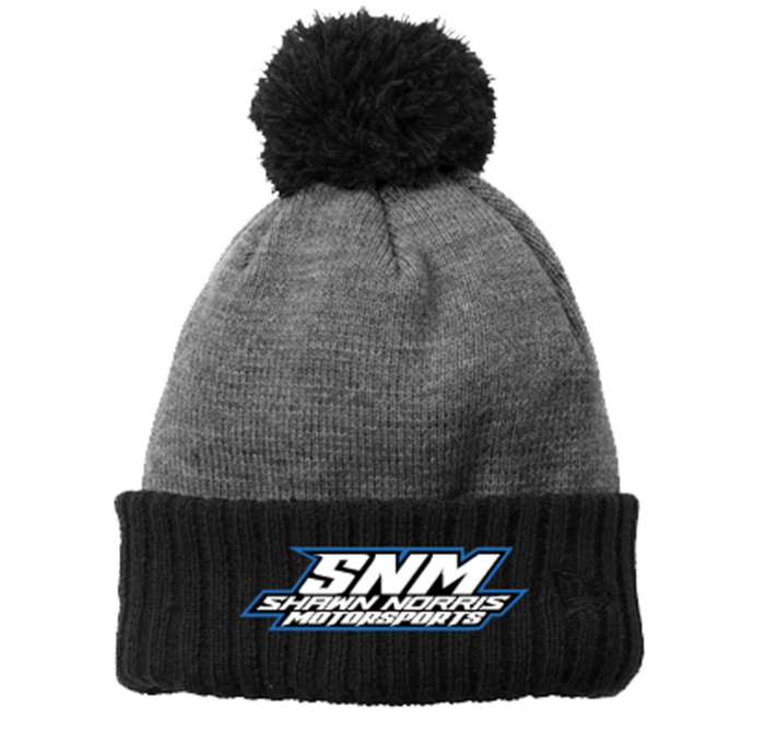 SNM Pom Beanie - Black/Gray