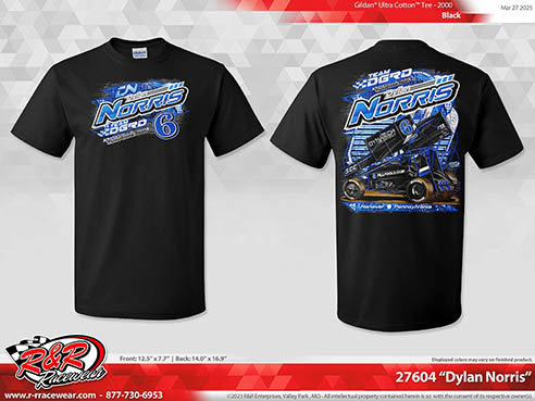 2025 Norris DGRD 6 T-Shirt – Black