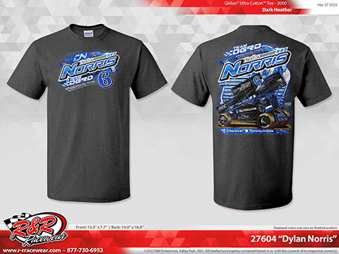 2025 Norris DGRD 6 T-Shirt – Dark Heather