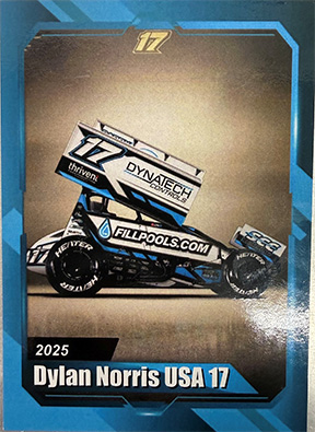 Dylan Norris 17 Trading Card